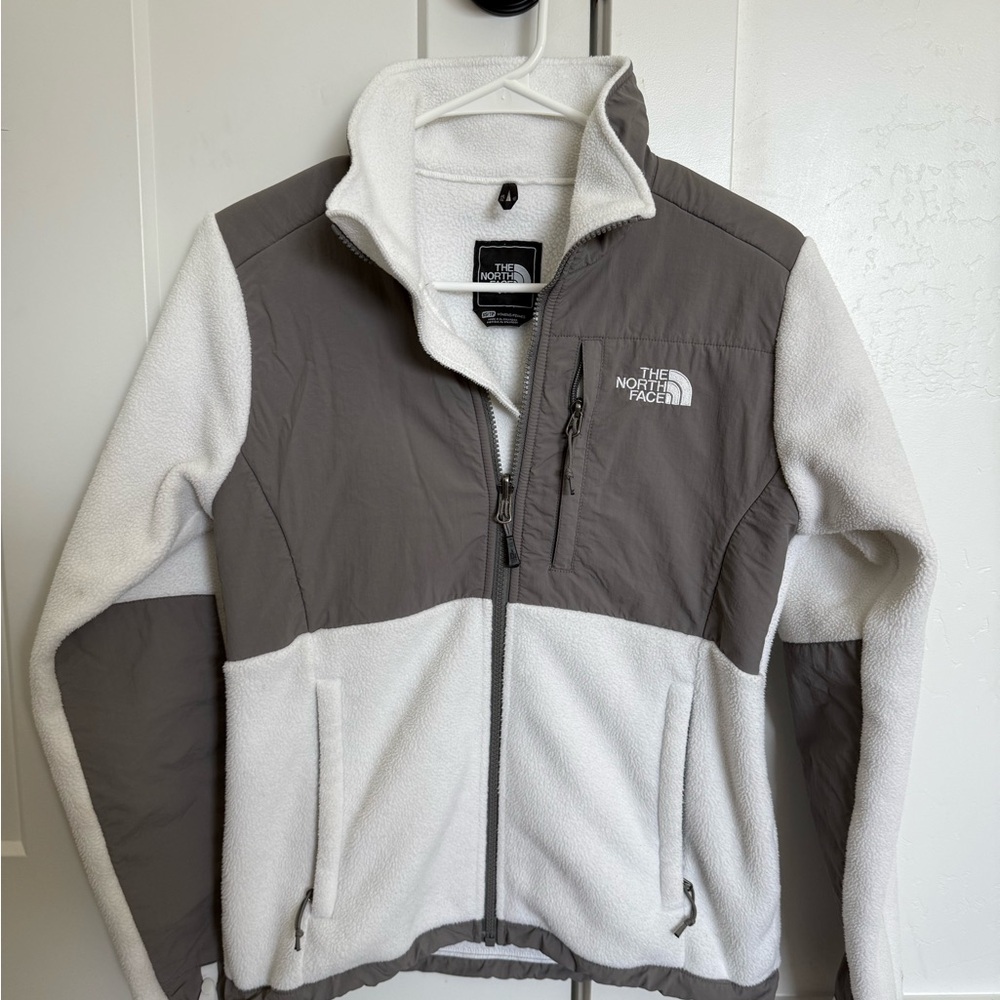 The North Face Gray and Cream Outdoor Jacket